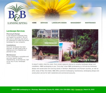 B & B Landscaping | Professional Website Design | St. Augustine FL